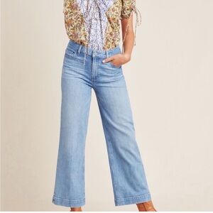 PAIGE Nellie High Rise Culotte Jeans size 29 Wide Leg Cropped Size 29